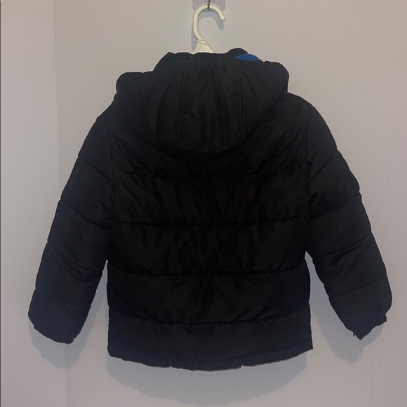 Kids Black and Blue Puffer Jacket - Picture 4 of 4